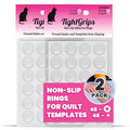 TightGrips Non-Slip Grips for Quilt Templates - 48 Pieces Total - 24 Large & 24 Small - 2 Pack - size: 2 Pack