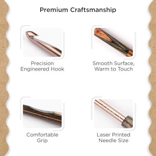 Knitter’s Pride Terra Single-Ended Crochet Hook US 7(4.5mm) - size: 4.50mm