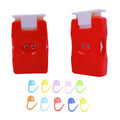 VVZOWW Knitting Tool Manual Counting Device Sweater Pole Crochet Knitting Counter 2PCS Red - color: Red