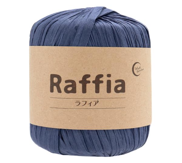 ユザワヤ(Yuzawaya) Raffia Tape Yarn, 100% Rayon, 1 Skein (40g), 52 Yards (48m), Color 114-13 - World Festa - color: Color 114-13