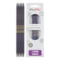 KnitPro J’Adore Cubics Double Pointed Needles 6" (15cm) | US Size 9 (5.5mm) - size: US 9 (5.5mm)