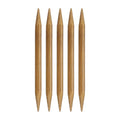 HARFINGTON 5Pcs Bamboo Knitting Needles Double Pointed Size US 15(10mm) Carbonized 6 Inch(15cm) Straight for Handmade Creative DIY Knitting Craft Yarn Projects - size: US 15(10mm)