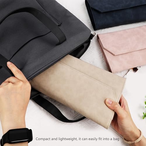 Empty Circular Knitting Needle Case with Multiple Elastic Slot Empty Crochet Hook Storage Bag Knitting Tool Organiser Crochet Hook Case - color: Navy Blue