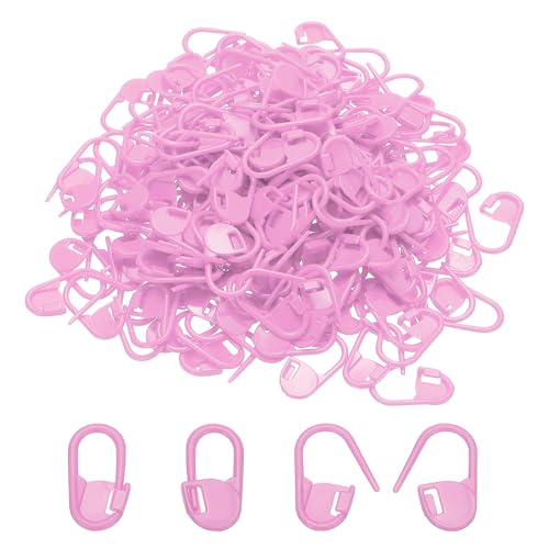 PATIKIL Crochet Stitch Markers Plastic Knitting Markers 200Pcs | Needle Pin Locking Stitch for Sewing Crocheting DIY Craft, Light Purple - color: Light Purple