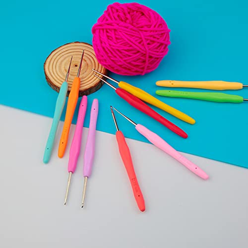 Small Sizes Crochet Hooks 5 pcs Lace Crochet Needles (1.75mm - 2.75mm) QLRFFLJOY Crochet Hook Set DIY Yarn Weaving Tool for Embroidery Thread, Lace Knitting and Fine Work