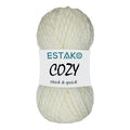Estako Cozy Thick & Quick Yarn, 20% Wool 80% Acrylic, Super Bulky #6, Cream | chunky, soft, hand knitting, blankets, crocheting, weight 6, 100 g, 65 yds, scarves, sweaters - color: 50299 - Cream, size: 1 Skein