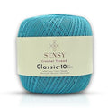 S Sensy Classic Size 10 - Mercerized Giza Cotton Yarn, Baby Blue, 618 Yards - color: Baby Blue, size: 1 Skein