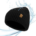 ACUSHLA Waterproof Windproof Winter Hat for Men Women Fleece-Lined Beanie - color: Black