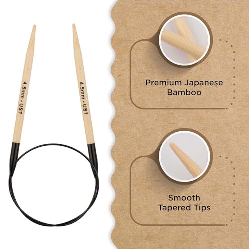 Knitter’s Pride Bamboo Luxe Fixed Circular Needle 40""(100cm) - US 7(4.5mm) - size: 4.50mm
