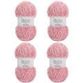 4 Skein Faux Fur Yarn 284 Yards - Super Bulky Soft Fluffy Eyelash Yarn for Knitting & Crocheting (Each Skein 100g/3.5oz) Amigurumi Hat Scarf - Dark Apricot - color: Dark apricot