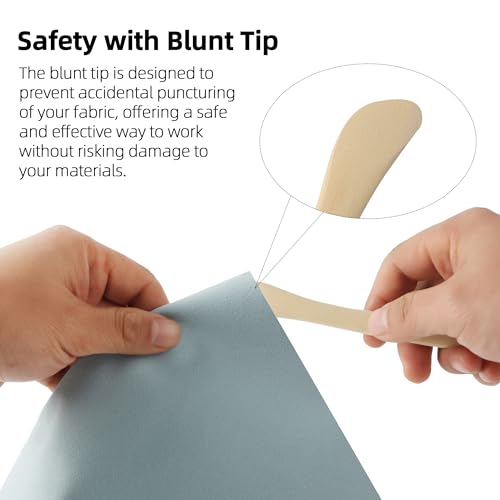 (2-Pack) Calvana Point Turner, Sewing Seam Marker, Crease Maker for Quilting, Compatible with Clover Point 2 Point Turner