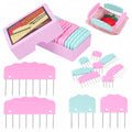 UEMNG 20pcs Knit Blocking Pin Kit, Knit Blockers Combs for Crochet Knitting Blocking Board Mats, Knit Blocking Pins for Crochet Projects Sewing Lace Needlework Projects Tool (Pink Blue) - color: Pink Blue
