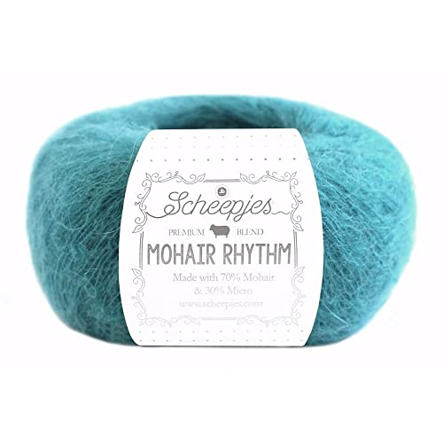 Scheepjes Mohair Rhythm Yarn 25 g (0.88 oz) - 679 Lindy Blue
