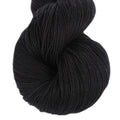 Lotus Yarns Lace Weight 1 Skein Cashmere Knitting Yarn Comfortable Soft Crochet Yarn Great for Baby Garments, Scarves, Hats, and Craft Projects (18-Black) - color: 18-Black