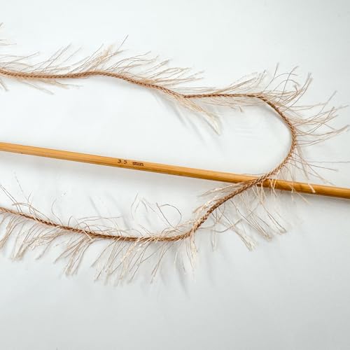 Eyelash Fun Fur Yarn 100 Gram (3.53 Ounces) 175 Yards (160 Meters) (Beige) - color: Beige, size: 1 Pack