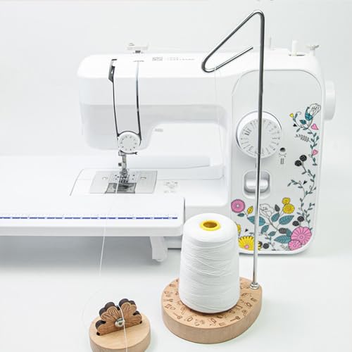 Single Cone Spool Holder and Floral Thread Cutter Tool, Thread Spool Stand Chain Piecing Rotary Tool for Sewing, Quilting