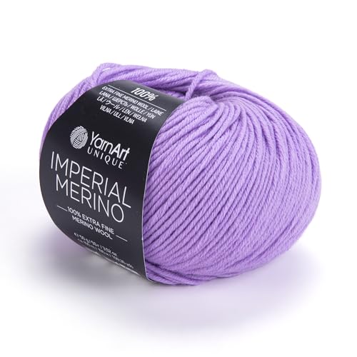 YarnArt Unique Imperial Merino Yarn - 100% Extra Fine Merino Wool, Luxurious Soft Yarn for Knitting, Crocheting, Baby Clothes, Scarves, Sweaters, 1.76 oz/50g, 109 yds (3324) - color: 3324