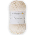 1 Skein/Pack Schachenmayr (SMC) Catania Originals Yarn, Each Ball 1.76 Oz (50gr) / 136 Yards (125 m), 100% Mercerized Cotton for Knitting and Crochet Yarn, Sport Weight, 130 - Cream - color: 130 - Cream