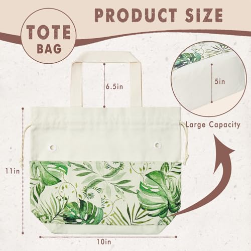 TOGETRUE Yarn Bag, Knitting Crochet Tote Bag, Yarn Storage Bags Organizer, Crochet Bags for Crocheting Project, Store Skein Ball, Short Knitting Needle (Green) - color: Green, size: Small
