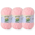 3 Pack of 300g (590yds) Fuzzy Chenille Yarn for Crocheting,Fluffy Amigurumi Crochet Yarn for DIY Craft/Hat/Clothes, Soft Velvet Baby Blanket Yarns（3 Light Pink） - color: 3 Light Pink