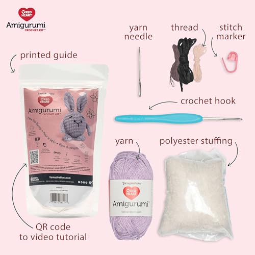 Red Heart Amigurumi Pete The Bunny Kit - color: Pete the Bunny