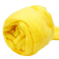 3.53oz Needle Felting Wool Roving Wool for Felting Wool Felting Supplies | Bright Yellow Pure Wool Chunky Yarn Spinning Wool Roving for Needle Felting Wet Felting Diy Hand Spinning - color: bright yellow
