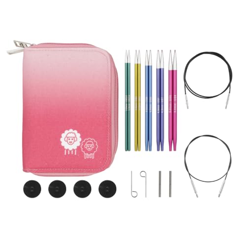 KnitPro Zing Starter Interchangeable Needle Set 5" (13cm) | 5 US Sizes (2.5 to 8) - size: Starter