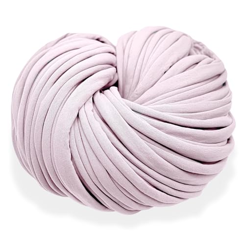 Bobilon Giant Chunky Cotton Yarn 3.3 lbs, Arm Knitting - Nude | 100% cotton giant yarn for arm knitting; great for chunky blankets, pet beds, rugs and baskets; new fabric, not recycled - color: Nude