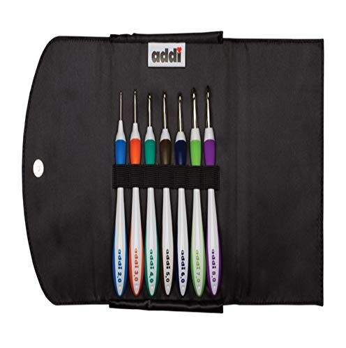 addi Crochet Hook Swing Standard Set Bundle with 1 Red Crochet Hook Gauge