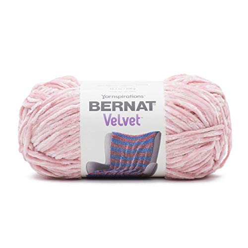Bernat Velvet Yarn, 10.5 oz, 1 Ball, Quiet Pink - color: Quiet Pink, size: 1 Pack, style: Velvet