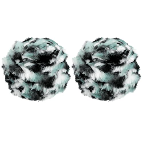 PATIKIL 70 Yards Fur Yarn, 2 Skeins 100 Grams Soft Plush Fluffy Chunky Polyester Faux Fur Eyelash Yarn for Crocheting Hand Knitting Blanket Hats Crochet Crafting, Emerald Green - color: Emerald Green