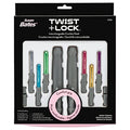 Susan Bates Twist + Lock Deluxe Interchangeable Crochet Hook Set-Sizes F5/3.75mm to K10.5/6.5mm