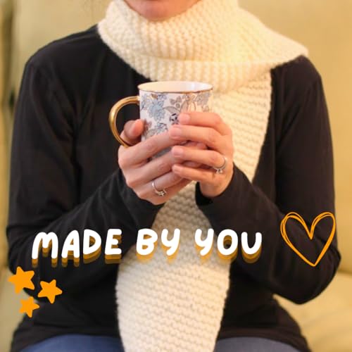 MaconGoods Grandma's Knitting Kit - Complete Knitting Kit for Beginners - Includes Beginner Yarn, Bamboo Needles, Video Tutorial, and Written Guide & More - Easy Learn to Knit Kit - style: Standard