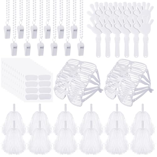 Realspring 148 Pcs Team Spirit Accessories for Sport Events - color: White