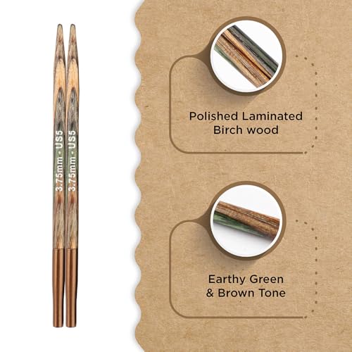 Knitter’s Pride Terra Interchangeable Needle 4""(10cm) - US 5(3.75mm) - size: 3.75mm