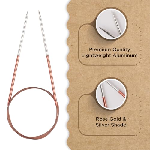 Knitter’s Pride Rosemist Fixed Circular Needles 32""(80cm) - US 4(3.5mm) - size: 3.50mm