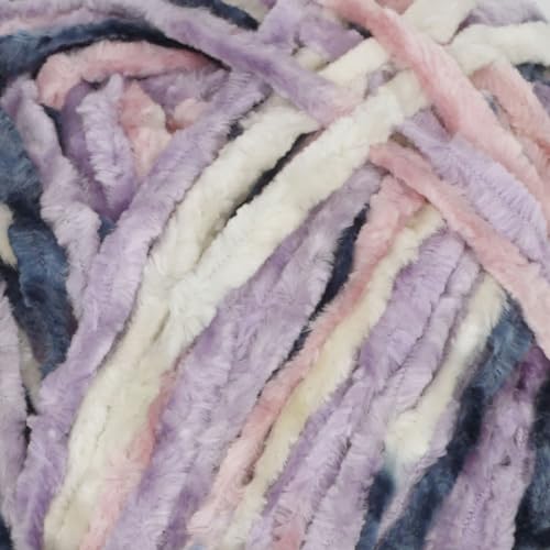 JubileeYarn Chenille Yarn - 100g/Skein Worsted Polyester - Fountain of Youth - 1 Skein - color: 215 Fountain of Youth, size: 1 Skein