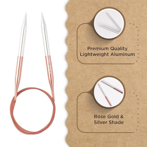Knitter’s Pride Rosemist Fixed Circular Needles 32""(80cm) - US 13 (9mm) - size: 9.00mm