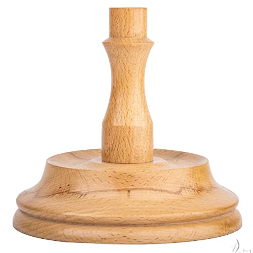 Beechwood Yarn Swift, Wooden Umbrella Hank Holder for Knitting | Steamed beech umbrella swift holds a full hank taut, spins freely, folds flat, tabletop clamp included. - color: Beechwood, size: Umbrella Swift