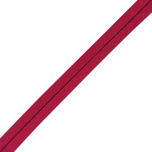 Mandala Crafts 55 Yds 1/4 Inch Burgundy Double Fold Bias Tape for Sewing | Machine Washable Binding Tape for Quilting, Hemming, Seams, Fabric Piping, All Fabrics & Denim, Indoor & Outdoor - color: Burgundy, size: 1/4 Inch 55 Yards