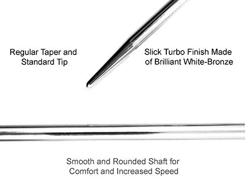 addi Skacel Turbo Original 32 Inch US - (2.75mm) Circular Knitting Needles | Ultra-Slick Finish, Slightly Blunt Tip, Memory-Free Blue Cords, Seamless & Snag-Free Joins, 10 Stitch Markers - size: US -- (2.75mm), 32 in. (80cm)