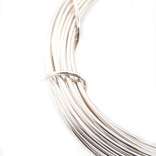 CRAFT WIRE 16 Gauge, 925 Sterling Silver Wire (Round) Half Hard Made in USA - 1 Ounce (7.5FT) | Sterling Silver Wire for Jewelry Making, Wire Wrapping, Solid 925 Sterling Silver, High Quality Made in USA - size: 16 Gauge, style: 1 Ounce
