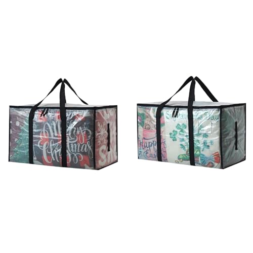2 Pack Heavy Duty 93L (24.5 Gallon) Stackable Plastic Storage Bins with Lids, Clear Totes – For Home Organization and Storage, Sturdy and Reusable Alternative to Moving Bags - color: Clear, size: 2Pack