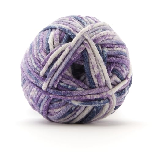Loops & Threads Lavender GlowBulky Twist Multi Yarn – Bulky Weight Yarn for Knitting, Crochet, Weaving, Arts & Crafts, 15 Pack - color: Lavender Glow