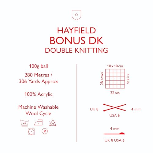 Hayfield Bonus DK - Black (965) - 100g - color: Black