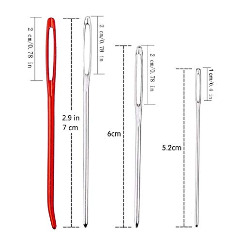 Mayboos 37 Pcs Large Crochet Hooks, 25mm 20mm 18mm 15mm 12mm Crochet Hooks | with 9 Pieces Large Eye Blunt Needles, Large Crochet Hooks for Chunky Yarn, Handmade DIY Crafts, Carpets, Scarves - size: 12mm-25mm