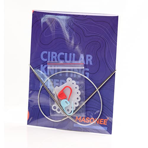 Stainless Steel Circular Knitting Needles Size 0 (2.0mm) 16inch Length | Stainless Steel Circular Knitting Needles 16inch LengthCircular Needle for Handmade Projects DIY Knitting Size 0 (2.0mm) - size: US 0(2mm) 40mm