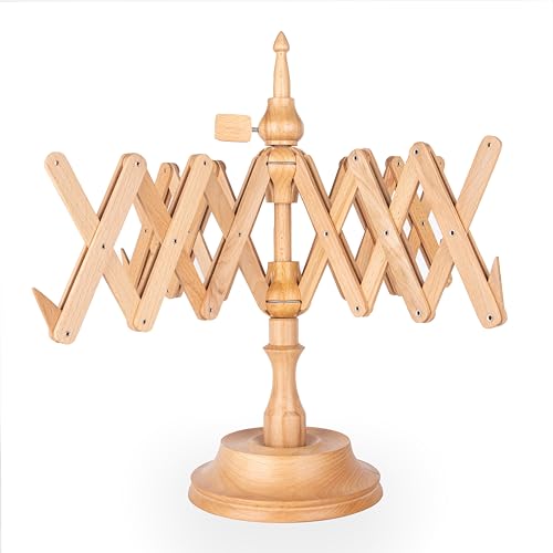 Ayan Handicraft Well Crafted Yarn Swift and Ball Winder Combo - Yarn Cake Winder, Yarn Winder and Swift, Yarn Winder Large Capacity (Beachwood Swift Only) - color: Beachwood Swift Only