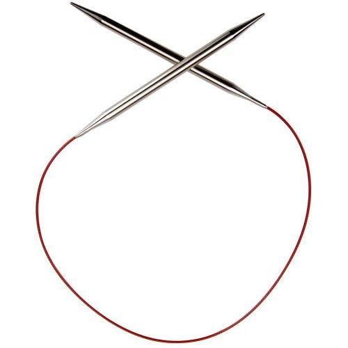 ChiaoGoo Red Lace Circular 24 inch (61cm) Stainless Steel Knitting Needle Size US 10.5 (6.5mm) 7024-10.5