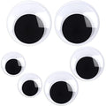 6 Pieces Googly Google Eyes Self Adhesive Googlie Craft Wiggle Eyes (2 Inches 3 Inches 4 Inches) | Sticky Self Adhesive Backing, Holiday DIY Craft Decor, Making Big Giant Wiggle Toys, Six Multi Size Two Three Four Inches - size: 2 Inches, 3 Inches, 4 Inch